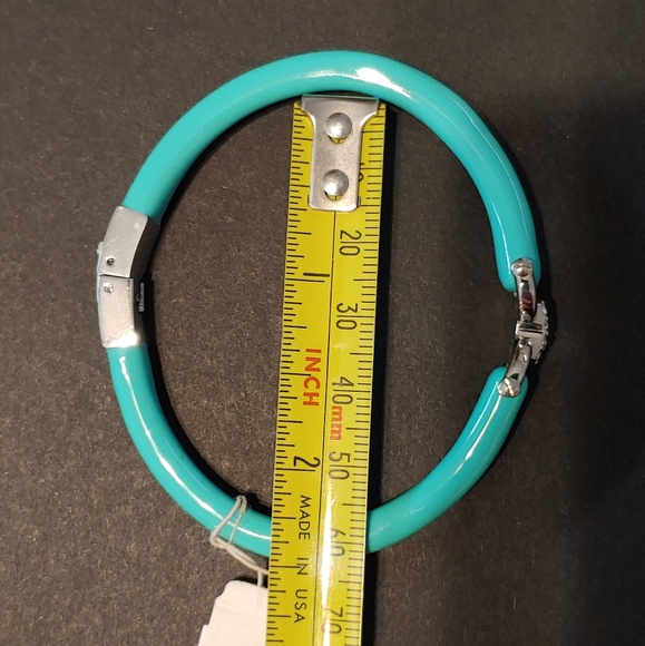 Fossil Turquoise Resin Oval Bangle Bracelet - Picture 6 of 6